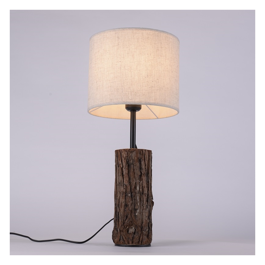 Leuchten Direkt 11233-79 - Namizna svetilka BARK 1xE27/40W/230V les
