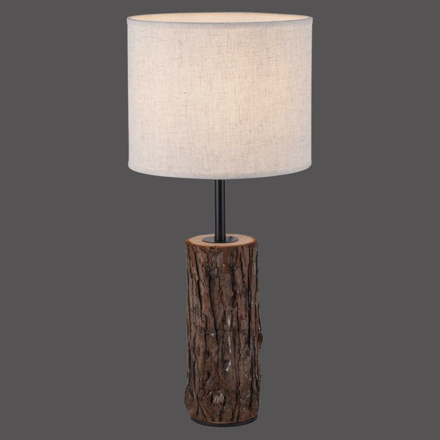 Leuchten Direkt 11233-79 - Namizna svetilka BARK 1xE27/40W/230V les