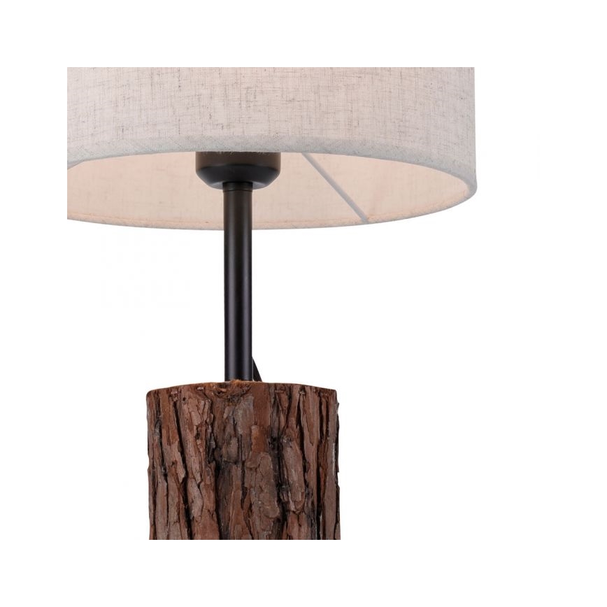 Leuchten Direkt 11233-79 - Namizna svetilka BARK 1xE27/40W/230V les