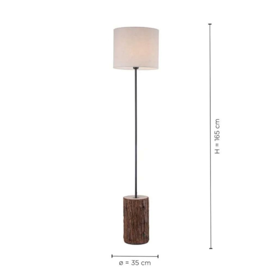 Leuchten Direkt 11234-79 - Talna svetilka BARK 1xE27/40W/230V les