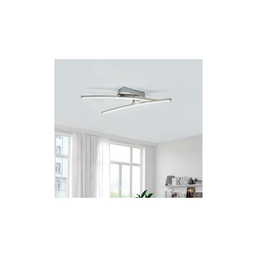 Leuchten Direkt 11270-55 - LED Lestenec SIMON 2xLED/5W/230V mat krom