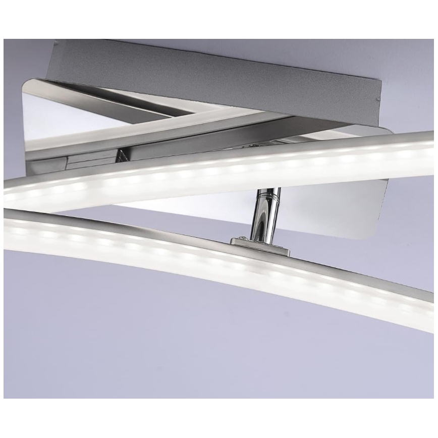 Leuchten Direkt 11270-55 - LED Lestenec SIMON 2xLED/5W/230V mat krom