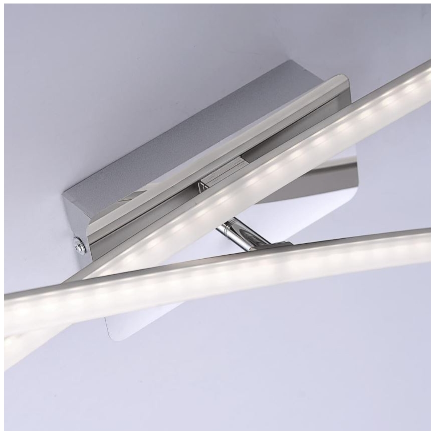 Leuchten Direkt 11272-55 - LED Lestenec SIMON 2xLED/8W/230V mat krom