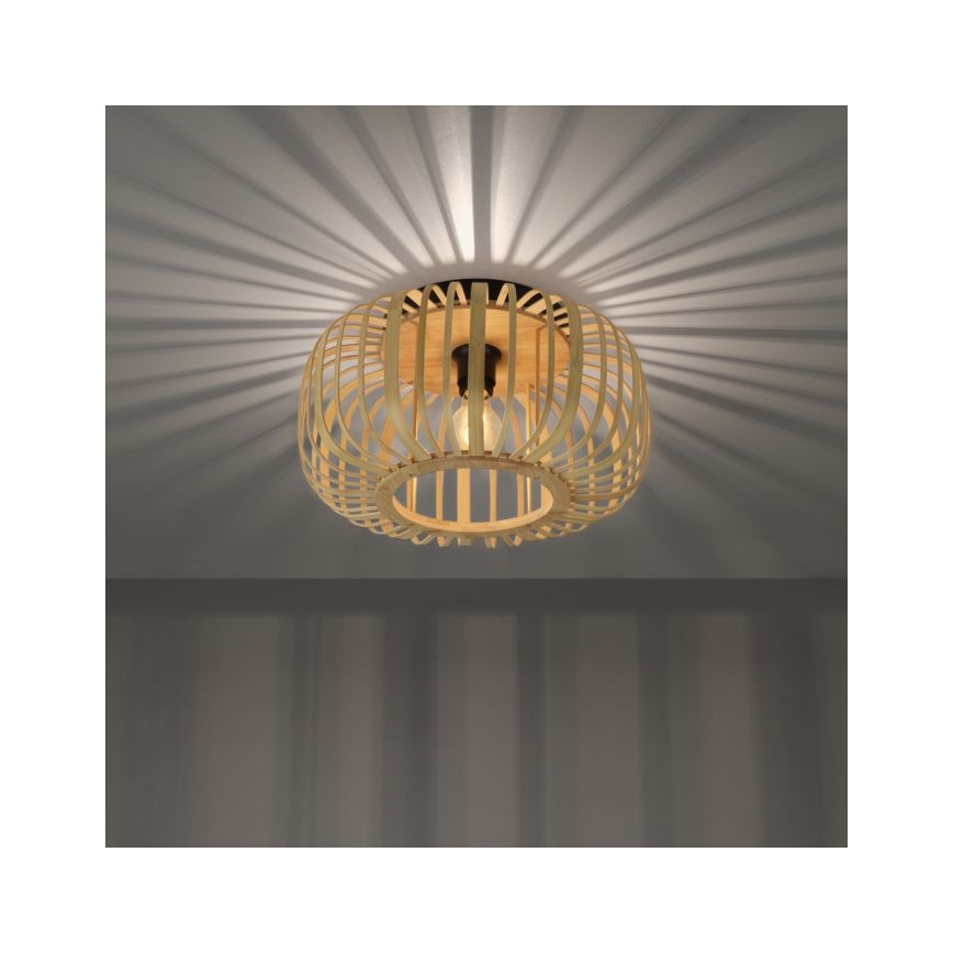 Leuchten Direkt 11412-79 - Nadgradni lestenec RACOON 1xE27/40W/230V pr. 40 cm bambus