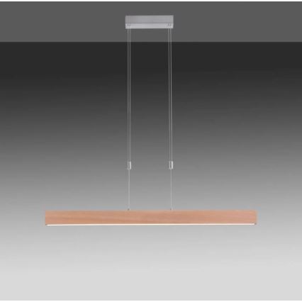 Leuchten Direkt 11420-78 - LED lestenec na kablu AMANDA LED/30W/230V 2700-5000K 110 cm rjav