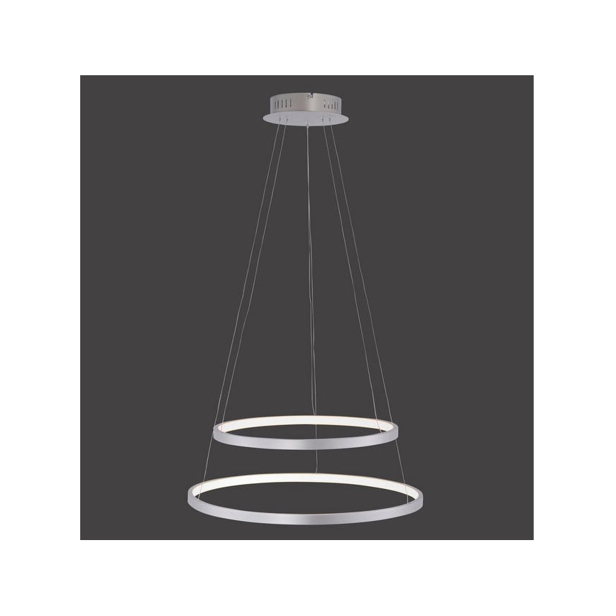 Leuchten Direkt 11525-21 - LED Lestenec na vrvici CIRCLE 1xLED/15W/230V + LED/25W