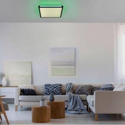 Leuchten Direkt 11621-18 - LED RGB Zatemnitvena stropna svetilka MARIO LED/24W/230V 2700-5000K + Daljinski upravljalnik