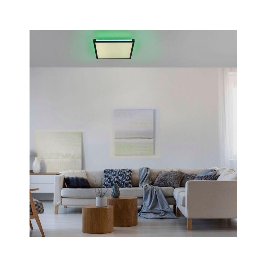 Leuchten Direkt 11621-18 - LED RGB Zatemnitvena stropna svetilka MARIO LED/24W/230V 2700-5000K + Daljinski upravljalnik
