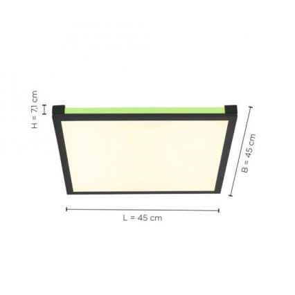 Leuchten Direkt 11621-18 - LED RGB Zatemnitvena stropna svetilka MARIO LED/24W/230V 2700-5000K + Daljinski upravljalnik
