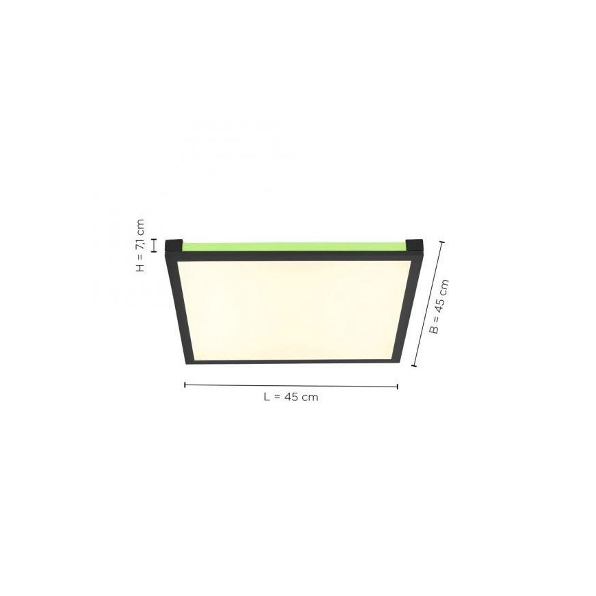 Leuchten Direkt 11621-18 - LED RGB Zatemnitvena stropna svetilka MARIO LED/24W/230V 2700-5000K + Daljinski upravljalnik