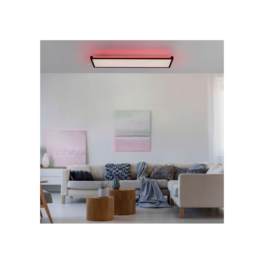 Leuchten Direkt 11622-18 - LED RGB Zatemnitvena stropna svetilka MARIO LED/29W/230V 2700-5000K + Daljinski upravljalnik