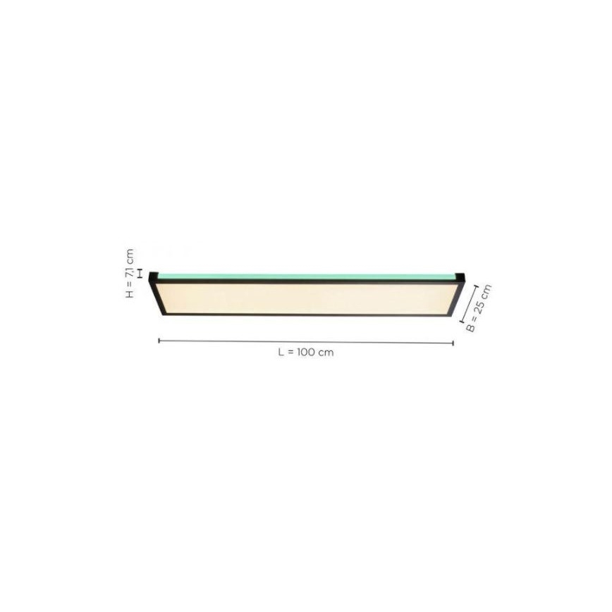 Leuchten Direkt 11622-18 - LED RGB Zatemnitvena stropna svetilka MARIO LED/29W/230V 2700-5000K + Daljinski upravljalnik