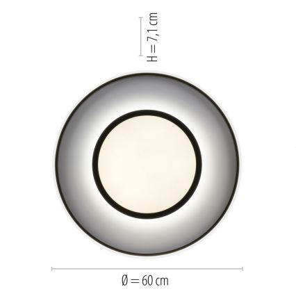 Leuchten Direkt 11627-18 - LED RGB Zatemnitvena svetilka ARENDA LED/31W/230V 2700-5000K + Daljinski upravljalnik