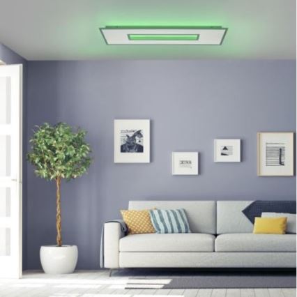 Leuchten Direkt 11646-16 - LED RGB stropno svetilo RECESS z možnostjo zatemnitve LED/41W/230V + LED/7,5W + daljinski upravljalnik