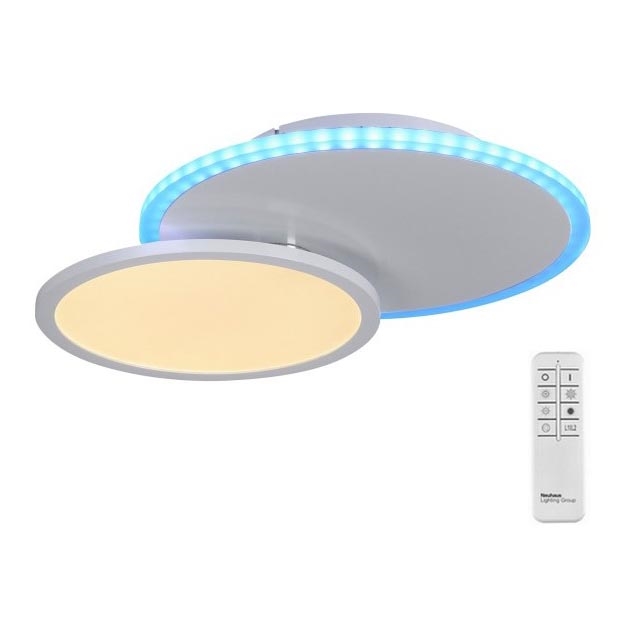 Leuchten Direkt 11662-16 - LED RGB Zatemnitvena stropna svetilka ARENDA LED/21W/230V + Daljinski upravljalnik