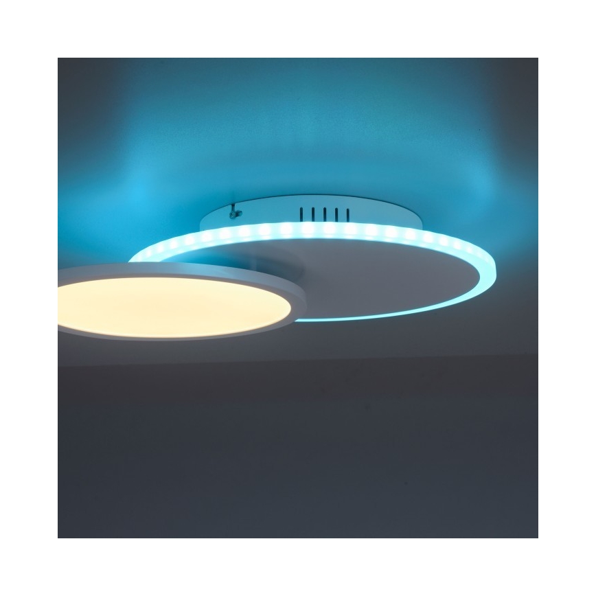 Leuchten Direkt 11662-16 - LED RGB Zatemnitvena stropna svetilka ARENDA LED/21W/230V + Daljinski upravljalnik