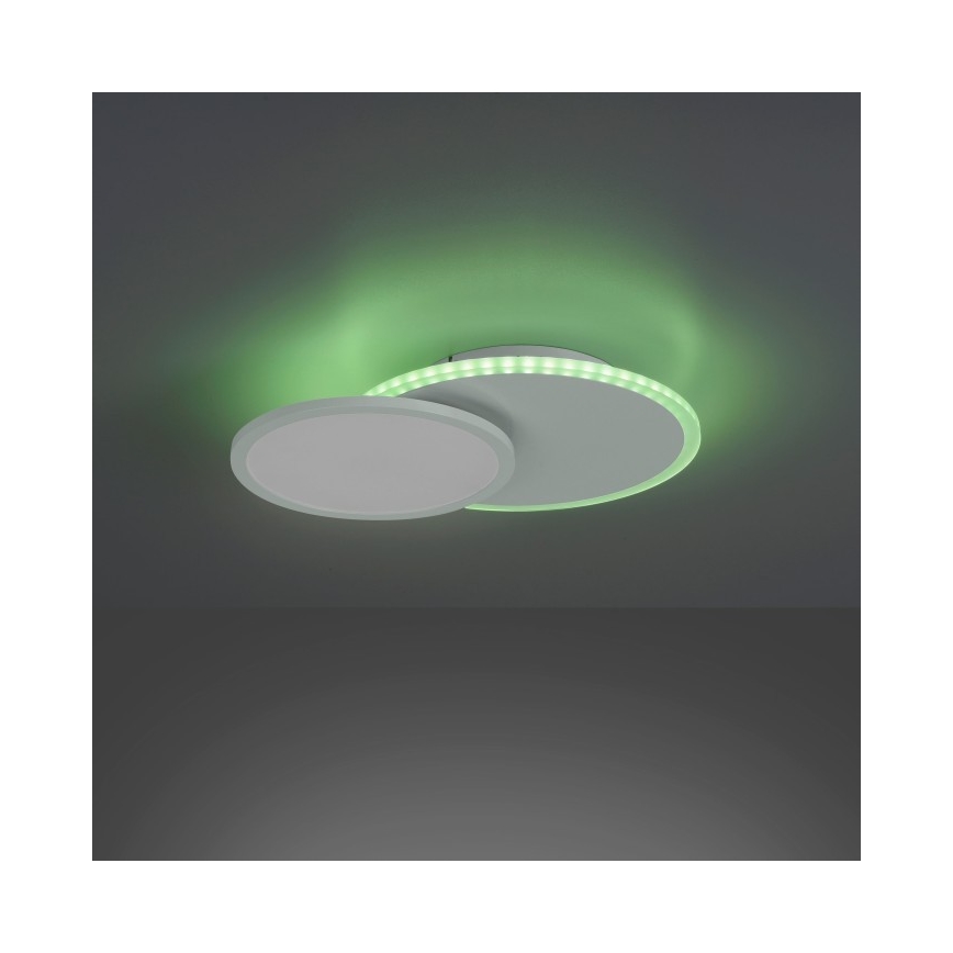 Leuchten Direkt 11662-16 - LED RGB Zatemnitvena stropna svetilka ARENDA LED/21W/230V + Daljinski upravljalnik