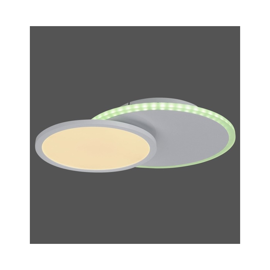Leuchten Direkt 11662-16 - LED RGB Zatemnitvena stropna svetilka ARENDA LED/21W/230V + Daljinski upravljalnik