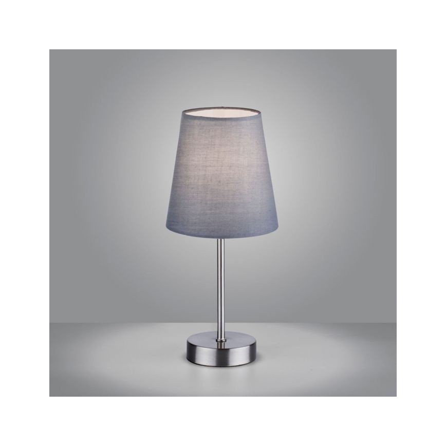Leuchten Direkt 11680-15 - Namizna svetilka HEINRICH 1xE14/40W/230V sivo