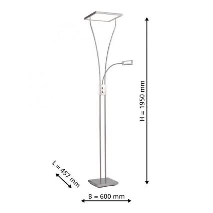 Leuchten Direkt 11722-55 - LED Zatemnitvena svetilka MARIAN LED/25W/230V + LED/3,6W