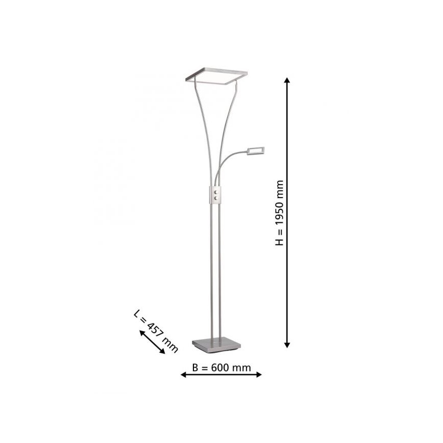 Leuchten Direkt 11722-55 - Zatemnljiva LED svetilka MARIAN LED/33,5W/230V + LED/3,6W