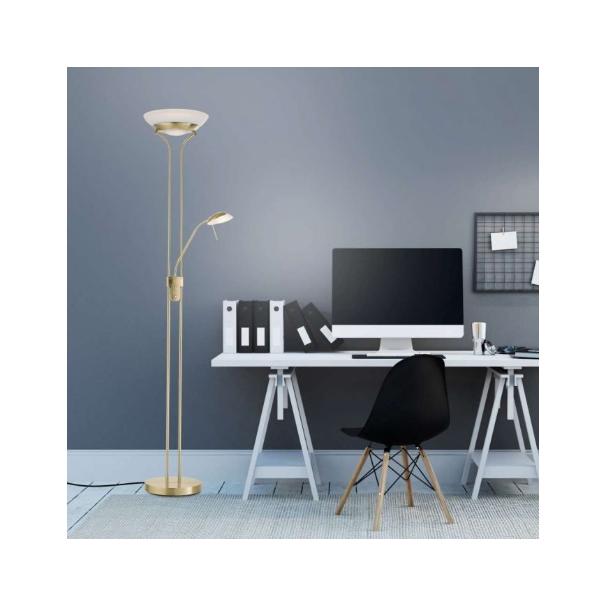Leuchten Direkt 11730-60 - LED Zatemnitvena talna svetilka ZAHARA LED/16W/230V + LED/5W