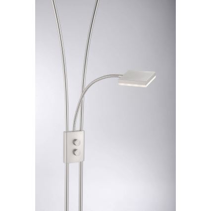 Leuchten Direkt 11776-55 - LED Zatemnitvena talna svetilka HELIA LED/16,8W/230V + 2xLED/3,8W