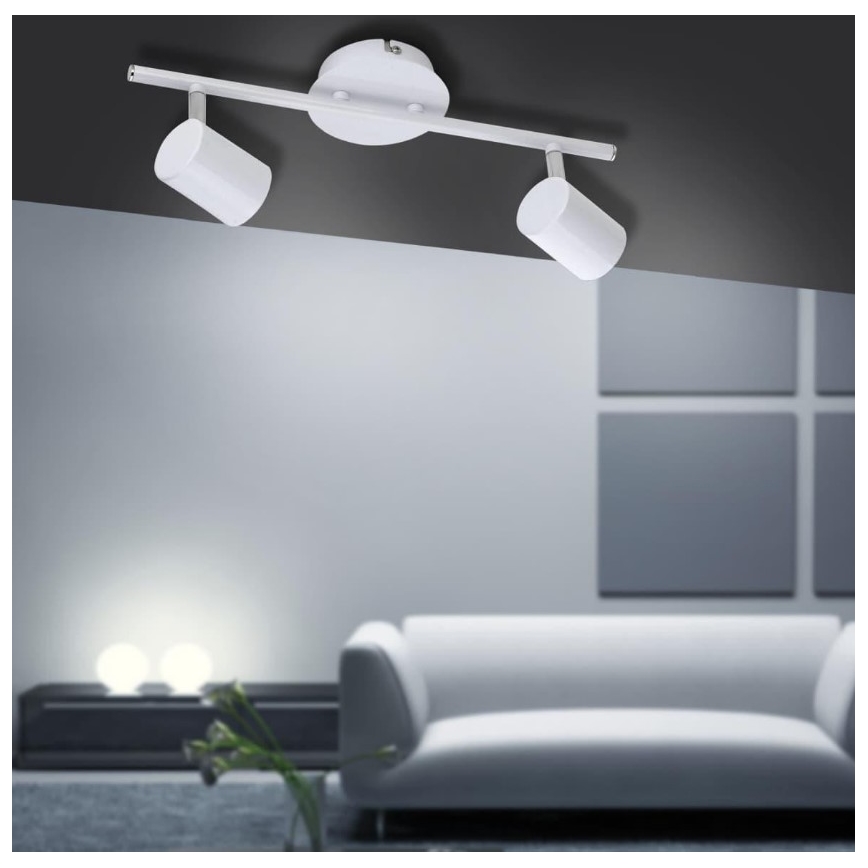 Leuchten Direkt 11942-16 - LED Reflektor TARIK 2xGU10/5W/230V bel