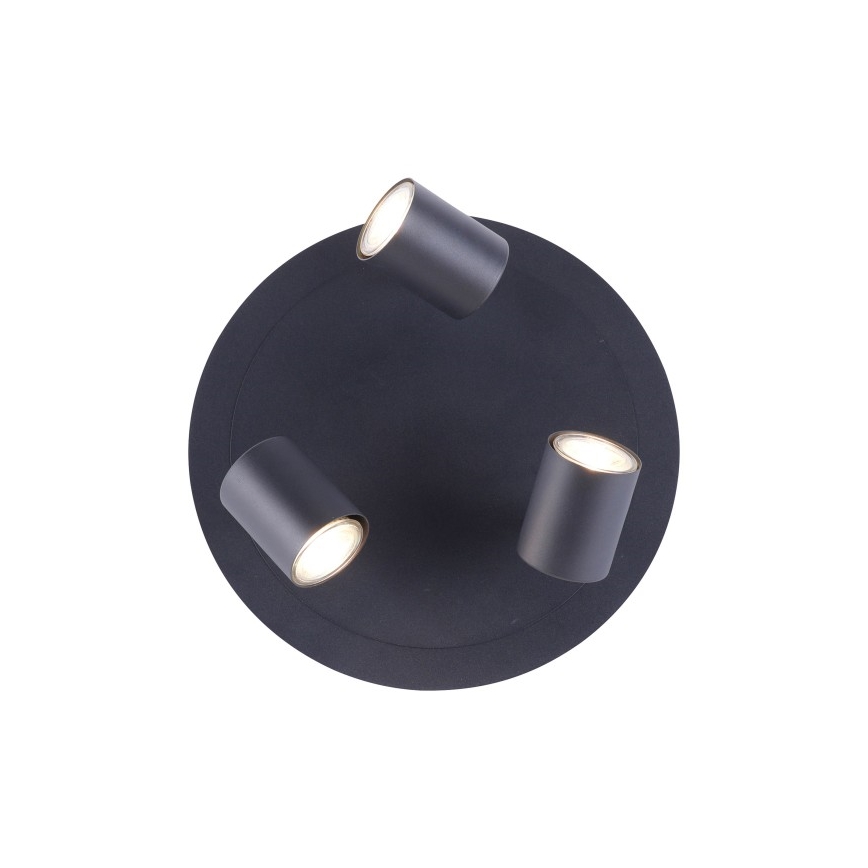 Leuchten Direkt 11943-13 - LED Reflektor TARIK 3xGU10/5W/230V antracit
