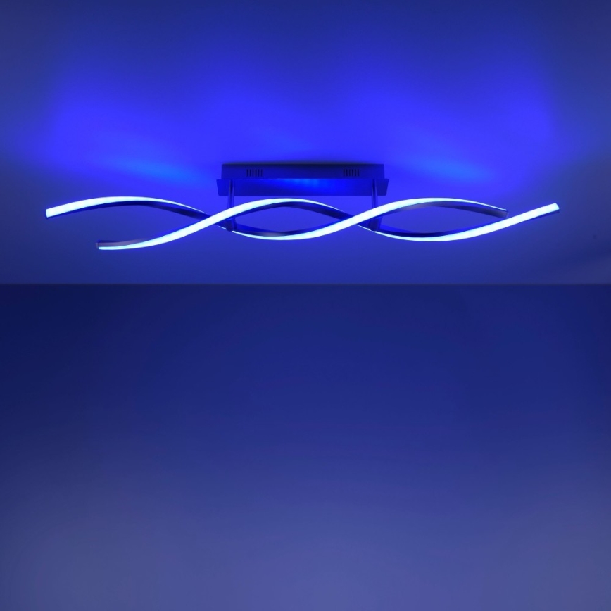 Leuchten Direkt 11993-55 - LED RGB Zatemnitveni letenec SWING 2xLED/8,5W/230V 2700-5000K + Daljinski upravljalnik