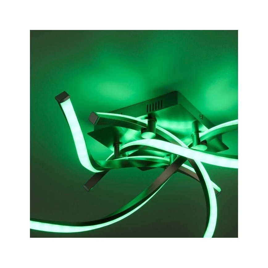 Leuchten Direkt 11995-55 - LED RGB Zatemnitveni lestenec SWING LED/24,4W/230V 2700-5000K + Daljinski upravljalnik