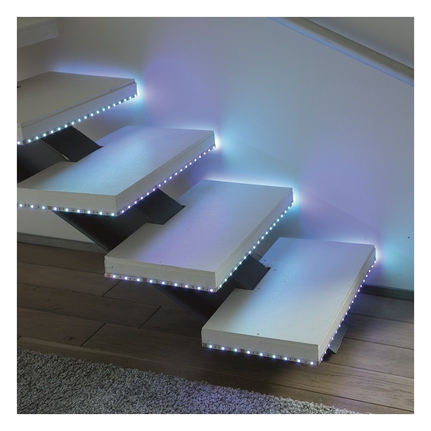 Leuchten Direkt 1210-70-BH - LED RGB Zatemnitveni trak TEANIA 3m 16,2W/12/230V + Daljinski upravljalnik