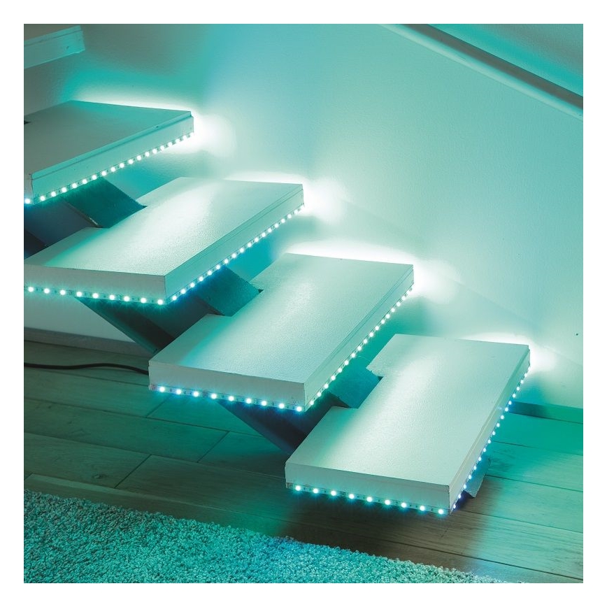 Leuchten Direkt 1210-70-BH - LED RGB Zatemnitveni trak TEANIA 3m 16,2W/12/230V + Daljinski upravljalnik