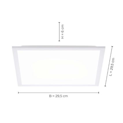 Leuchten Direkt 12200-16 - LED Stropna svetilka FLAT LED/17W/230V