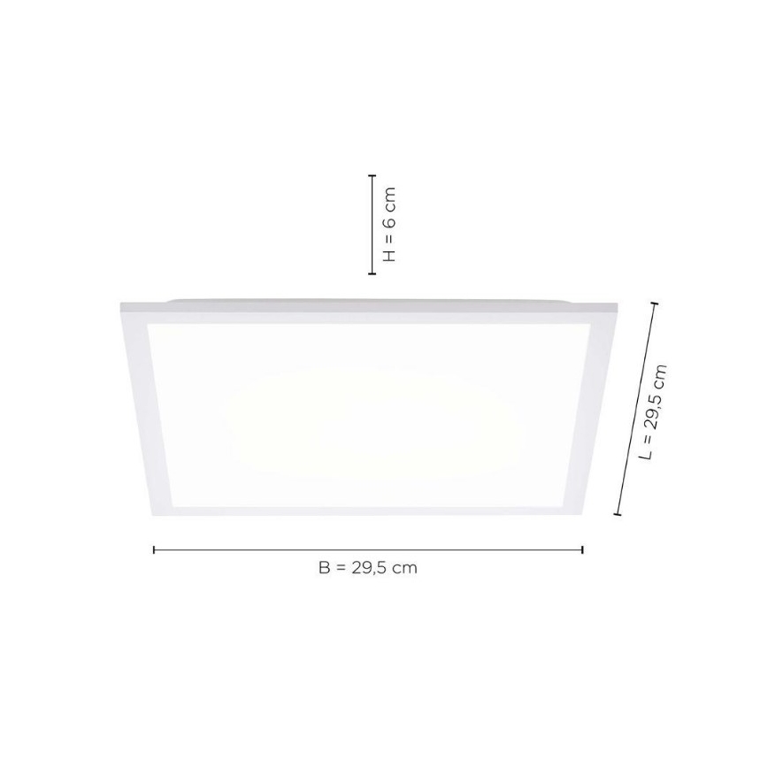 Leuchten Direkt 12200-16 - LED Stropna svetilka FLAT LED/17W/230V
