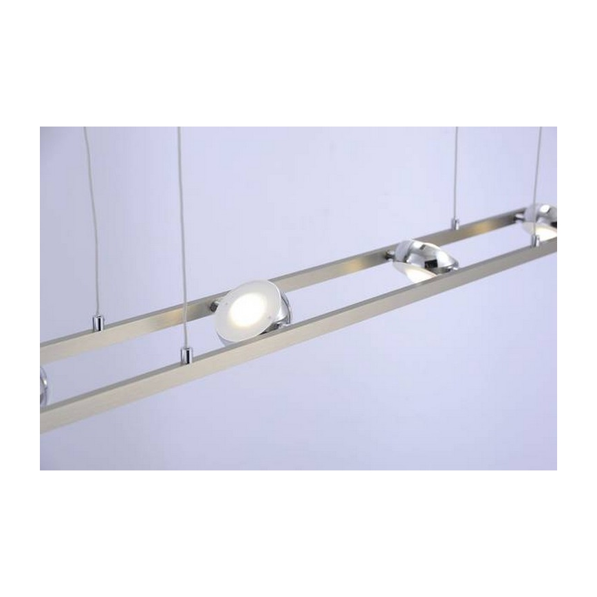 Leuchten Direkt 12470-55 - LED RGB Zatemnitveni lestenec na vrvici OPTI 8xLED/3W/230V + Daljinski upravljalnik