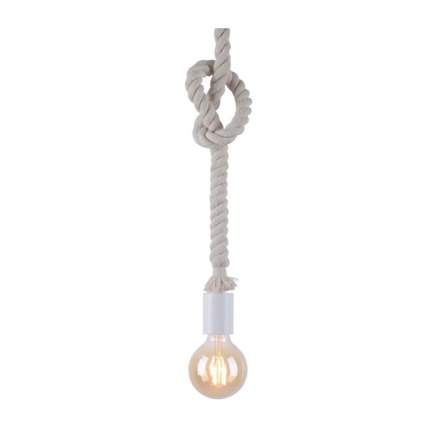 Leuchten Direkt 13572-16 - Lestenec na vrvici DIY 1xE27/10W/230V bel