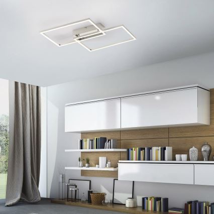 Leuchten Direkt 14018-55 - LED Zatemnitveni nadgradni lestenec IVEN 2xLED/15W/230V + Daljinski upravljalnik