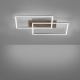 Leuchten Direkt 14018-78 - LED Zatemnitvena stropna svetilka IVEN 2xLED/15W/230V hrast + Daljinski upravljalnik