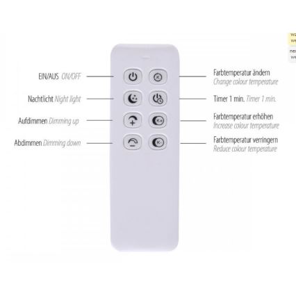 Leuchten Direkt 14019-60- LED Zatemnitveni lestenec IVEN 2xLED/20W/230V 2700-5000K zlata + Daljinski upravljalnik