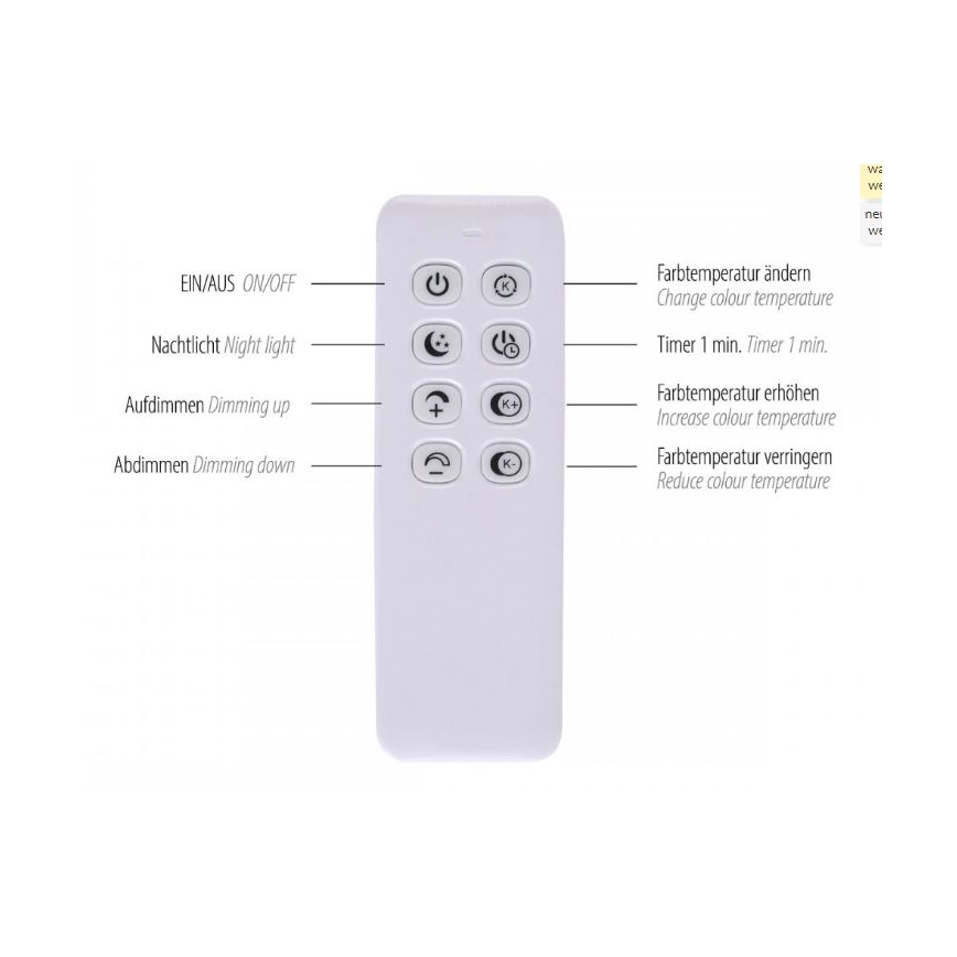 Leuchten Direkt 14019-60- LED Zatemnitveni lestenec IVEN 2xLED/20W/230V 2700-5000K zlata + Daljinski upravljalnik