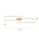 Leuchten Direkt 14019-60- LED Zatemnitveni lestenec IVEN 2xLED/20W/230V 2700-5000K zlata + Daljinski upravljalnik