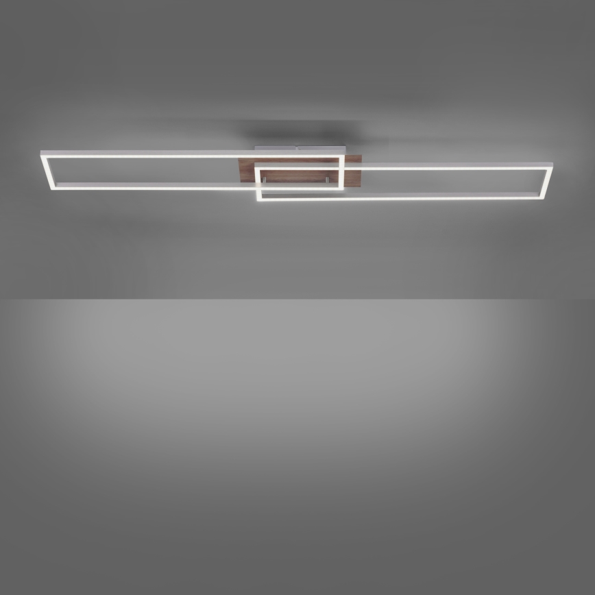 Leuchten Direkt 14019-78 - LED Zatemnitvena stropna svetilka IVEN 2xLED/20W/230V + daljinski upravljalnik