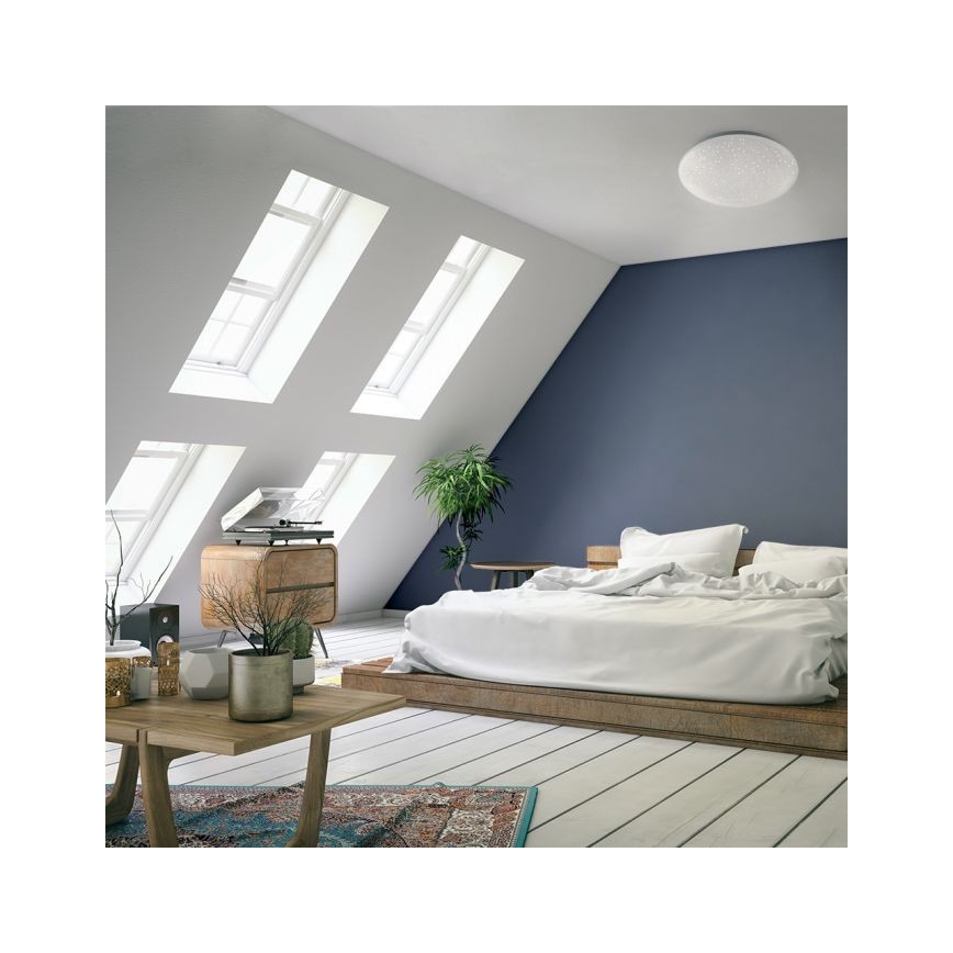 Leuchten Direkt 14241-16 - LED RGB Zatemnitvena stropna svetilka SKYLER LED/5,6W/230V + Daljinski upravljalnik