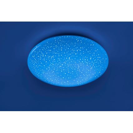 Leuchten Direkt 14242-16 - LED RGB Zatemnitvena stropna svetilka SKYLER LED/18W/230V + Daljinski upravljalnik