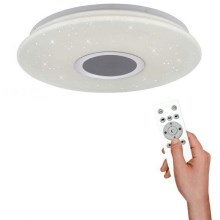 Leuchten Direkt 14287-16 - LED Zatemnitvena stropna svetilka z zvočnikom PELVO LED/22W/230V + Daljinski upravljalnik