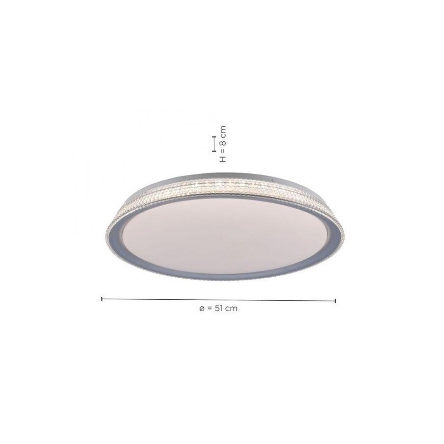 Leuchten Direkt 14359-21 - LED Zatemnitvena stropna svetilka KARI LED/36W/230V
