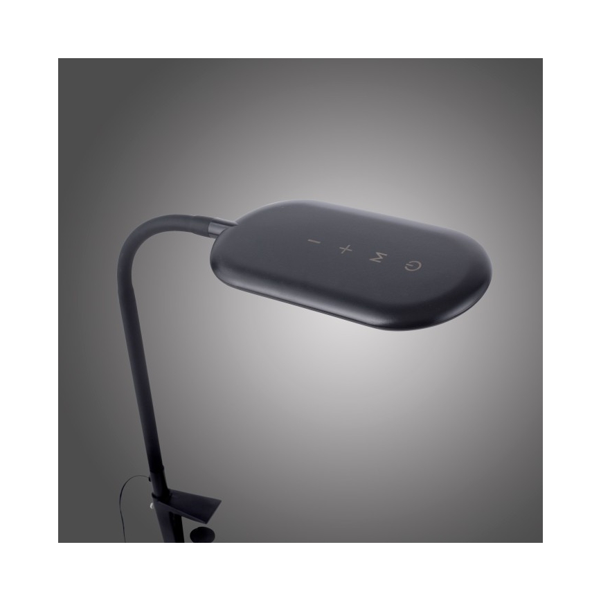 Leuchten Direkt 14404-18-LED Zatemnitvena namizna svetilka s sponko KELLY LED/7W/230V 3000/4000/6000K