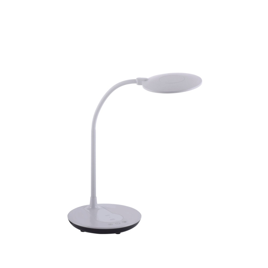 Leuchten Direkt 14416-18-LED Zatemnitvena namizna svetilka na dotik z brezžičnim polnjenjem ASTRID LED/5W/230V 3000/4000/5500K + USB