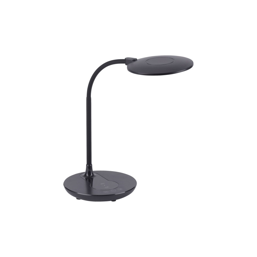 Leuchten Direkt 14416-18 - LED Zatemnitvena namizna svetilka na dotik z brezžičnim polnjenjem ASTRID LED/5W/230V 3000/4000/5500K + USB